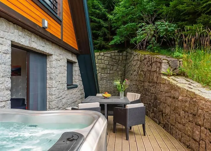 公寓 Adelka 104, Private Wellness - Whirlpool, Sauna, Parking Špindlerŭv Mlýn