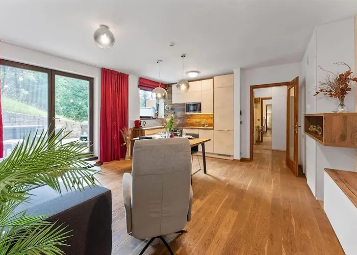 公寓 Adelka 104, Private Wellness - Whirlpool, Sauna, Parking Špindlerŭv Mlýn